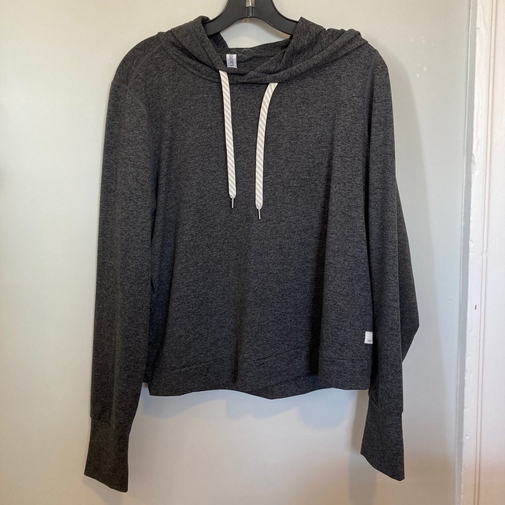Vuori Halo Essential Hoodie - Large charcoal